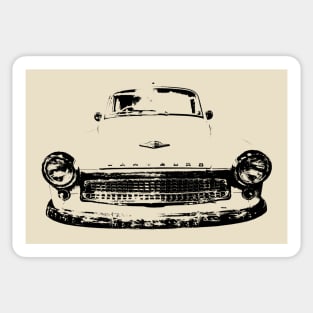 Wartburg 311 1960s classic car monoblock black Sticker